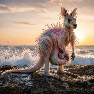 Kangaroo + Sea anemone